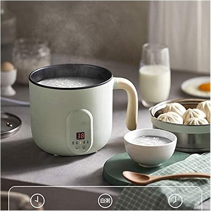 Electric Rice Cooker with Automatic Keep Warm Makes Soups Stews Grains Hot Cereals