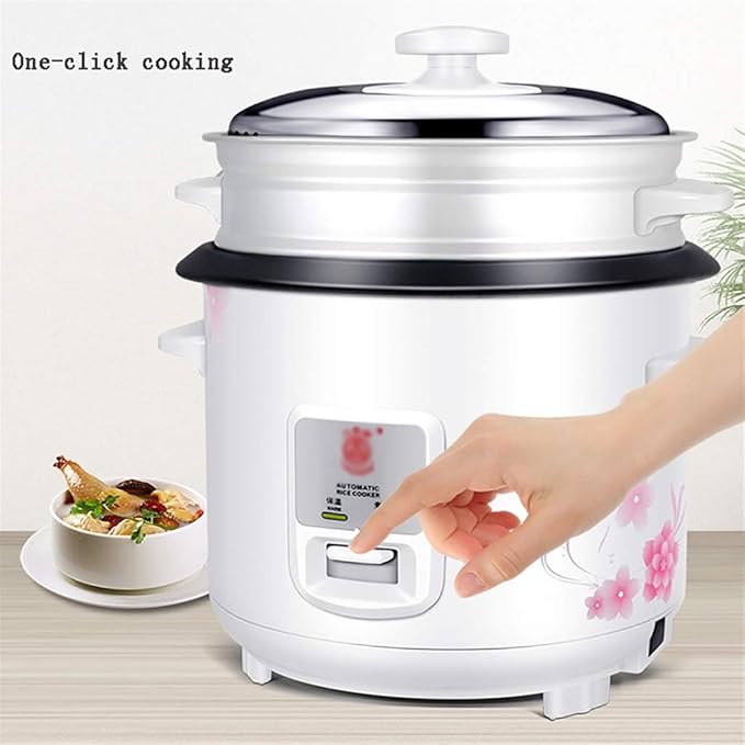 Household Rice Cooker And Steamer-keep Warm Function Mini Rice Cooker With Spatula And Measuring Cup For 1-8 People(3L)