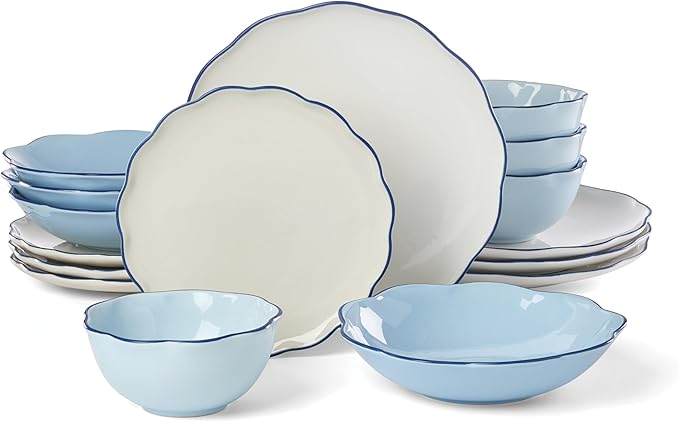 kate spade new york Garden Party 16-Piece Dinnerware Set Blue