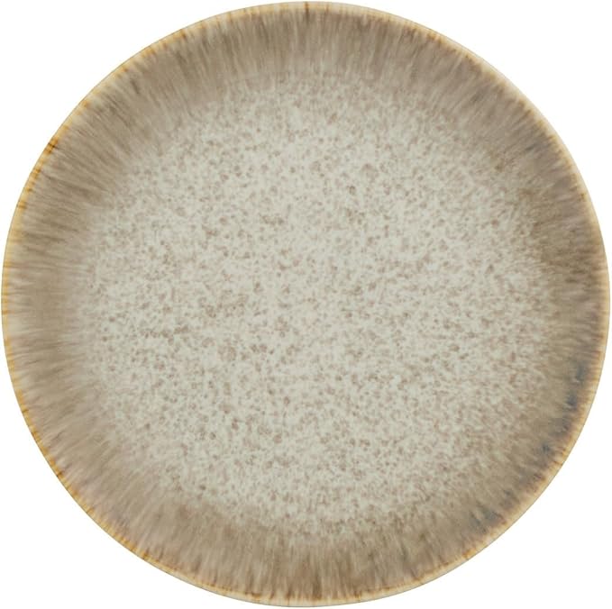 Yellowstone 4-Piece Rainwater Salad Plate Set – Durable Stoneware Plates with Reactive Glaze Finish 8.25-Inch Diameter Microwave Dishwasher &amp Oven Safe – Rustic Modern Everyday Dinnerware
