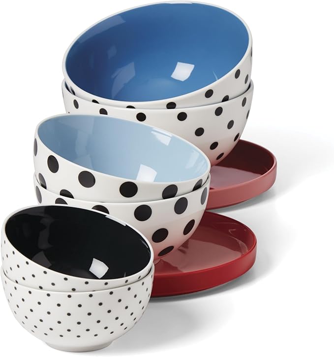 kate spade new york On The Spot 8-Piece Nesting Set White/MultiColor