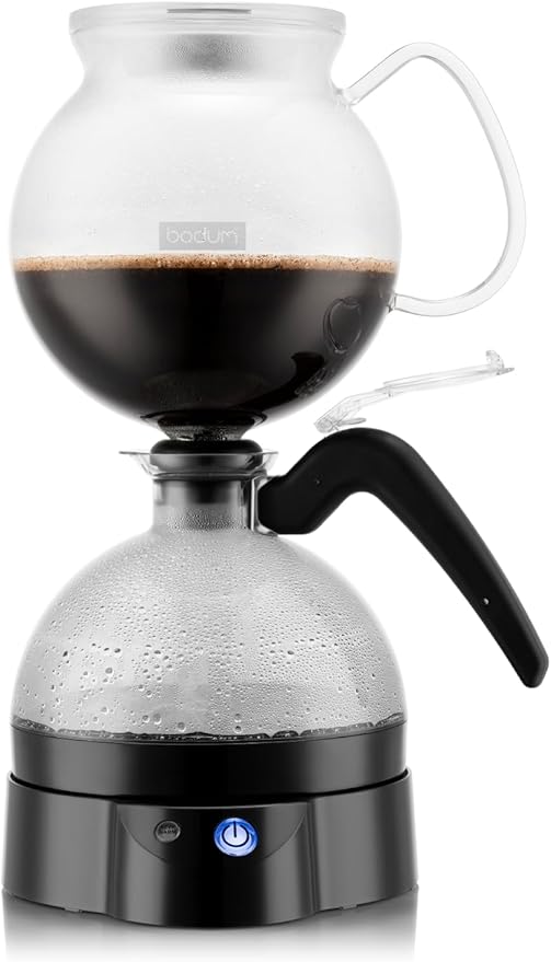 Bodum 34oz ePebo Electric Vacuum Coffee Maker BPA-Free Tritan Plastic Jug High-Heat Borosilicate Glass Funnel w/Temperature Control