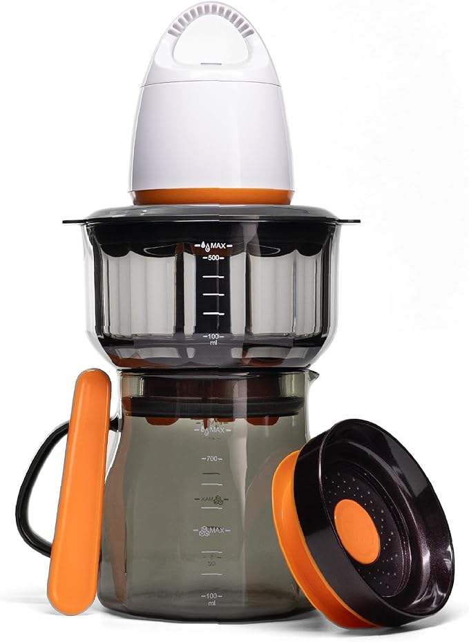 FOSA VacBrew - The Ultimate Hot &amp Cold Brew Vacuum Coffee Maker | 4-Program Timer with 17oz (500ml) Dual-Use Carafe (3 Programs Timer Vacuum Pump included)