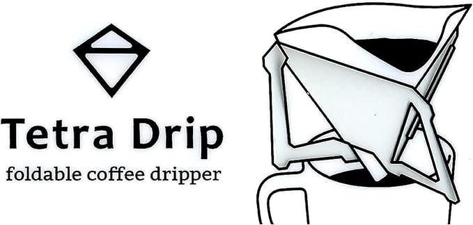 Tetra Portable Coffee Drip Stores Flat Matte Finish 1.5 Cups by Munieq