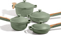 Our Place Cookware Set - Complete 13-Piece Set Including Always Pan 2.0 Mini Always Pan Perfect Pot and Mini Perfect Pot | Multifunctional Toxin-Free Nonstick | Replaces 36 Pieces | Sage