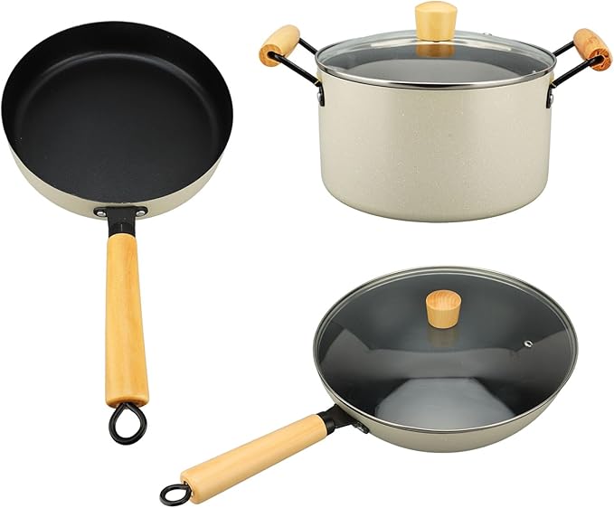 Maifan Stone Cookware Set High Temperature for Home Kitchen Cooking