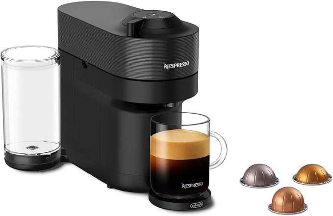 Nespresso Vertuo Pop+ Coffee Maker and Espresso Machine Licorice Black