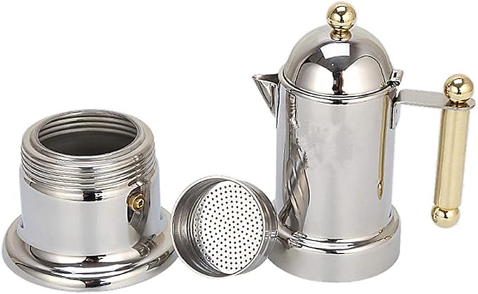 Coffee Press Coffee Maker Stovetop Espresso Maker for Espresso Coffee Stainless Steel Easy to Use And Clean Pots