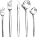 40-Piece Silverware Set for 8 CEKEE Stainless Steel Flatware Cutlery Set Included Knife Spoon and Fork Kitchen Utensils Set for Home Hotel Wedding Restaurant - Mirror Polished &amp Dishwasher Safe