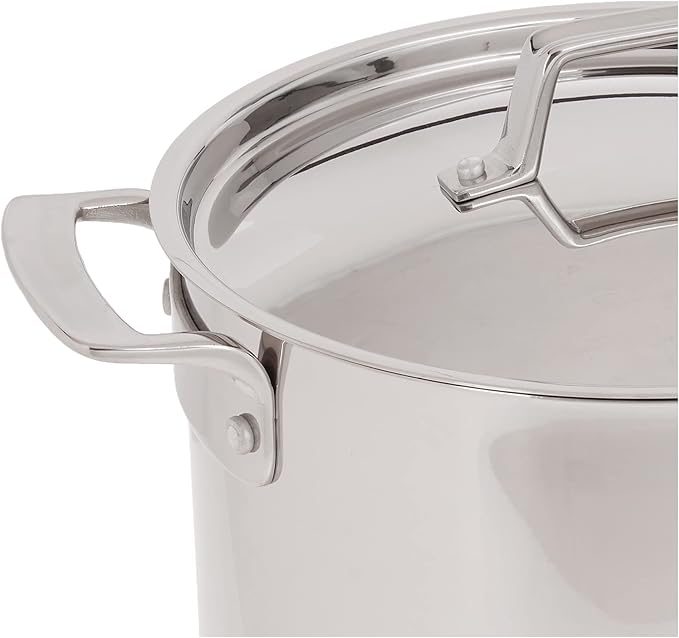 MIU France 10-Piece Copper Core Cookware Set Silver
