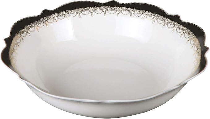 Lorren Home Trends Dalilah Dinnerware Set Navy