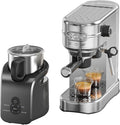 20-Bar Espresso Machine &amp Electric Milk Frother – Compatible with N Espresso Capsule &amp Coffee GroundStainless Steel