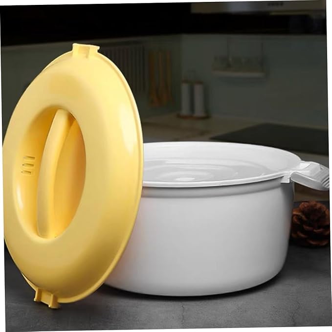 Zerodeko 2pcs Rice Cooker Insulated Microwave Lid Steamer Pot Portable Rice Cooker