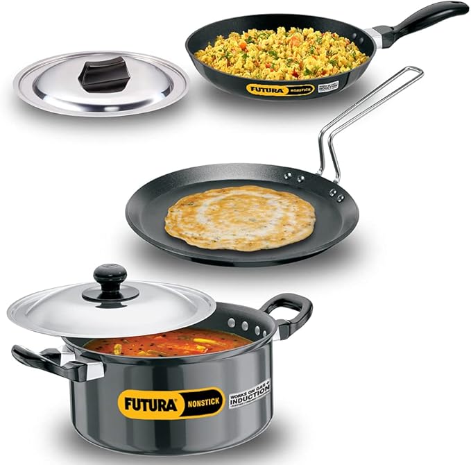 Hawkins Futura Non-Stick Induction Compatible Set 5-Pieces