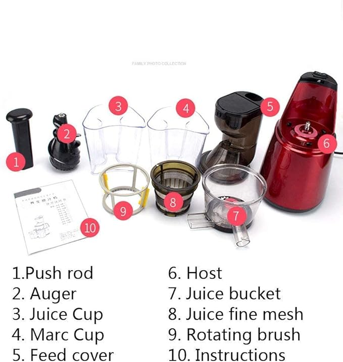 Multifunctional Electric juicer Juicer MachinesSlow Juicer Juicer Wide Mouth Juicers Cold Pressed Fruits(