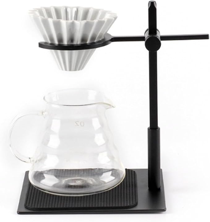 Pour Over Coffee StandPour Over Coffee Maker SetAluminum Alloy Pour Over Coffee Station Dripper Stand Adjustable Antislip Coffee Dripper Stand