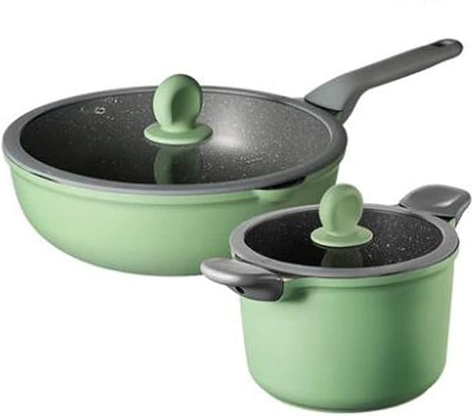 Cookware Set Soup Pot Frying Pan Cooking Tool Non-Stick Pan Kitchen Induction Cooker Milk Pot Noodles Pot Wok Hotpot Casserole