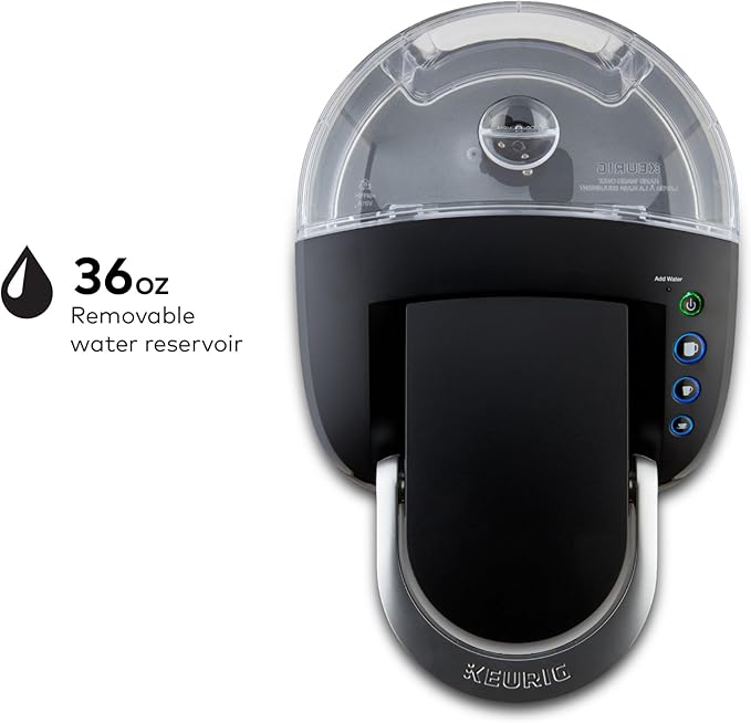 Keurig K-Compact Single-Serve K-Cup Pod Coffee Maker with 3 Brew Sizes Smart Start Feature 36oz Removable Reservoir Black