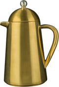 La Cafetière Thermique Insulated 8-Cup Cafetière French Press Coffee Maker Brushed Gold - 1 L (1¾ pint)