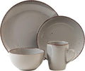 Unknown1 Dinnerware Set 12pcs Stoneware 12 X 15 Brown Solid Modern Contemporary Round 16 Piece Microwave Safe