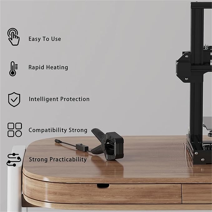 for WISEPRO 3D Printer Filament Connector Welder Splicer 1.75MM Filament Welding Joiner for PLA/ABS/PETG/PA/PC Material(EU Plug)