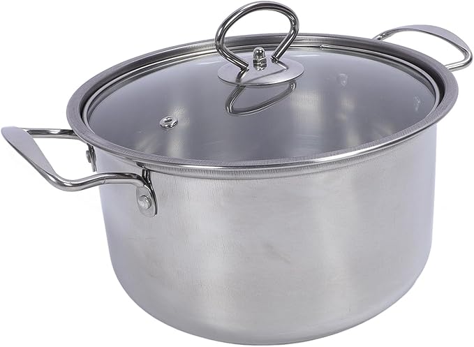 Stainless Steel Anti Stick Pan Set Robust and Lightweight Sauce and Frying Pan Stock Pot Included Multifunctional Cookware Set for Home Kitchen