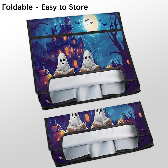cfpolar Kitchen Aid Mixer Cover Compatible with 6-8 Quarts Pumpkin Ghosts Castle Stand Mixer Cover Kitchen Aid Mixers Accessories Appliance Organizer Bag Dust Covers with Zipper Pocket