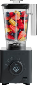 Chefman Obliterator 48 oz Countertop Blender for Smoothies 1380W Motor to Crush IceNuts &amp Frozen Fruit with Stainless Steel Blade Auto Blend Function Includes Tamper &amp Scraper-MIDNIGHT(Pack
