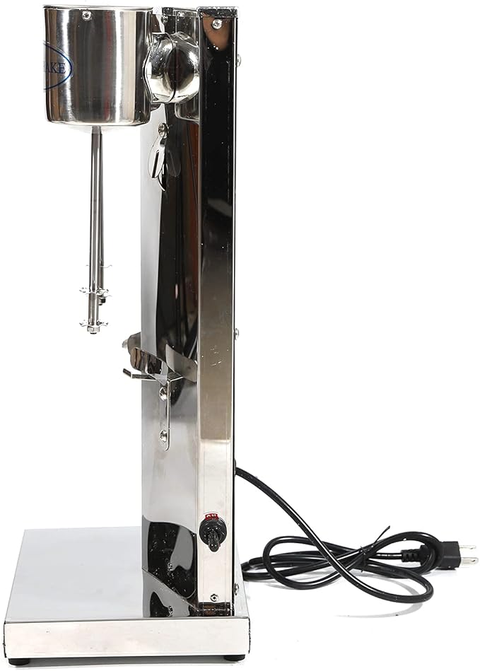 650ML Milkshake Machine Electric Milk Shakers 360W Commercial Milkshake Machine 18000rpm Milkshake Maker Machine Double Head Drink Mixer Stainless Steel Milk Shaker Maker Mixer Smoothie Milk