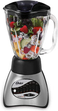 Oster Classic Series 16-Speed Blender with 5-Cup Glass Jar Countertop Kitchen Blender Brushed Nickel