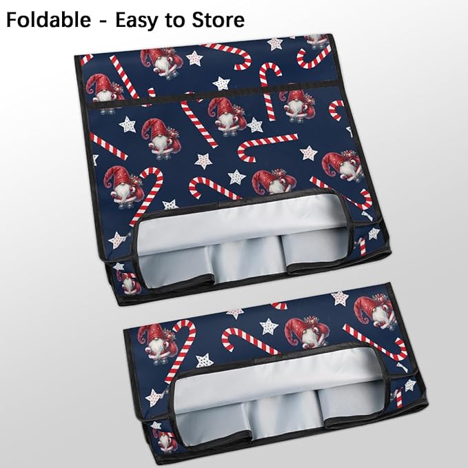 cfpolar Kitchen Aid Mixer Cover Compatible with 6-8 Quarts Christmas Candy Cane Santa Claus Stand Mixer Cover Kitchen Aid Mixers Accessories Appliance Organizer Bag Dust Covers with Zipper Pocket
