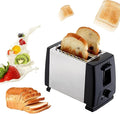 Bread Toaster Electric Compact Mini Toasters 2 Slice Automatic Toaster with 6 Browning Settings Extra Wide Slots For Bagels and Special Breads Easy-to-Clean 750W (Black)