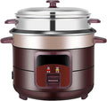 Household Electric Rice Cooker with Steamer Non-Stick Inner Pot Intelligent Insulation Make for 1-8 People(2l)