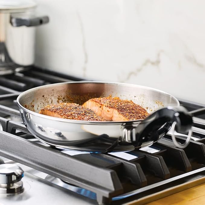 Farberware Classic Stainless Steel Cookware Pots and Pans Set 15-Piece50049Silver