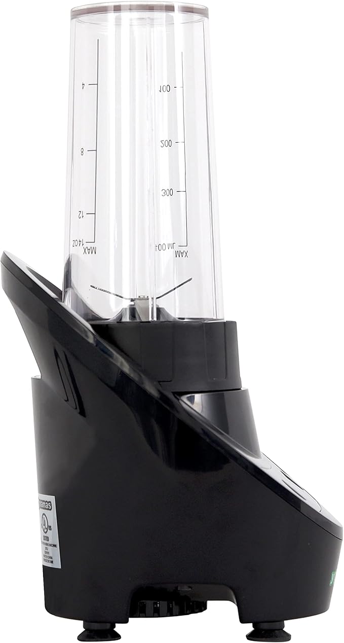 Yonanas Personal Blender with 13.5-Ounce Portable Cup and Drinking Lid for Shakes and Smoothies BPA Free 300-Watts Black