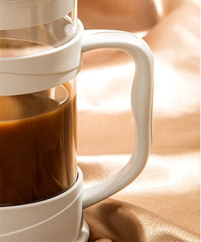 Coffee Maker Coffee Maker Thickened Glass 3-Level Stainless Steel Filter Heat Resistant Coffee Pot Barista Tools Kettle (Size : 1000ml)