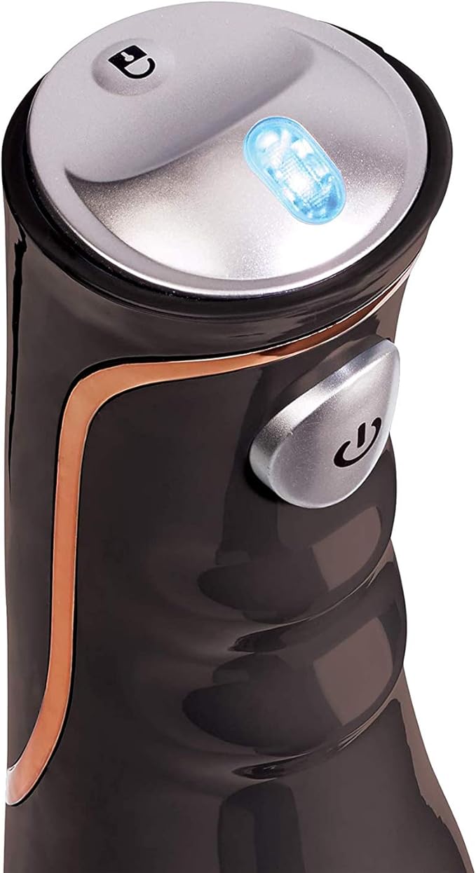 Crux Cordless Hand Immersion Blender 7.5 inch Blending Arm Mix Whip Puree Sauces/Soups Rechargeable Easy to Clean Dishwasher Safe Removeable Parts Stainless Steel/Black 14790