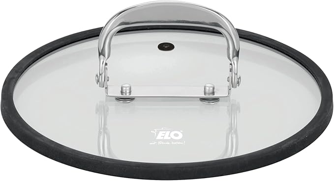 ELO Induction Cookware Set Stainless Steel Ceramic and Gas with Measuring System and Measuring Scale Diameter 160 x 10.5 cm Diameter 20 x 12.5 cm and Diameter 24 x 15.5 cm Set of 3