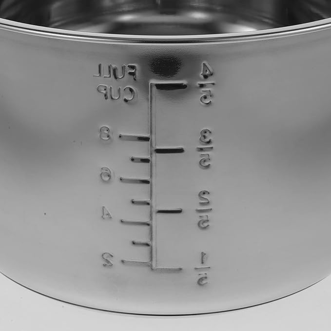 Kitchen Supply Stainless Steel Cookware Stainless Steel Inner Cooking Pot 4L Rice Cooker Liner Pot Electric Pressure Cooker Pot Silver Portable Electric Cooker