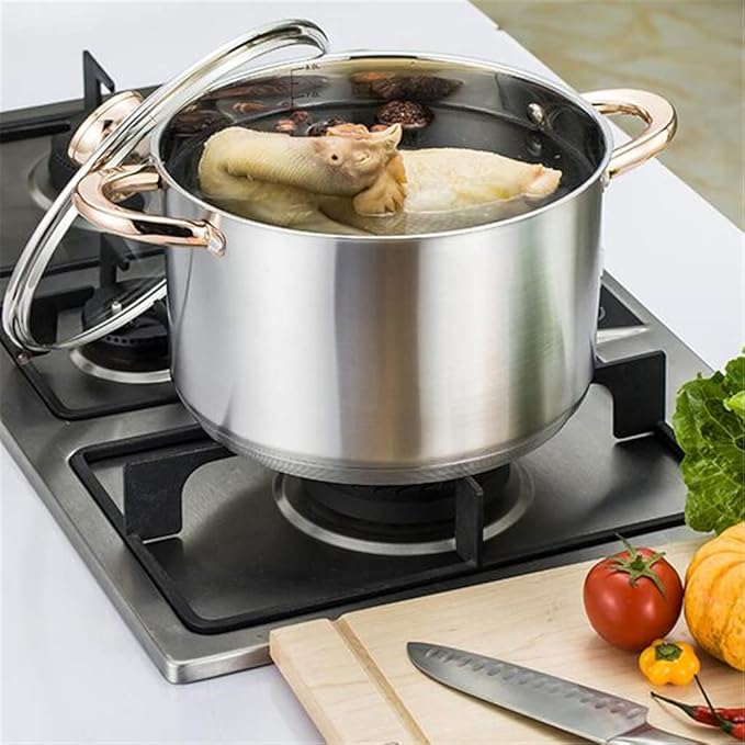 Pots and Pans Sets Frying PanCookware Set Soup Pot Stainless Steel Stew Cooking Pots Induction Cooker Casserole Kitchen Saucepan Double Boiler Steamer
