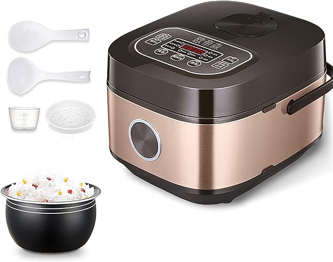 Rice Cooker&ampSteamer 3/4/5L Large Capacity 6-Layer Aluminum Alloy Non-Stick Inner (B 4l) (A 5l)