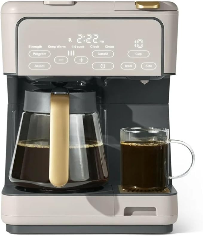 Programmable 12-Cup &amp Single-Serve Multi-Brew Coffee Maker Digital Controls Large Capacity Easy to Use
