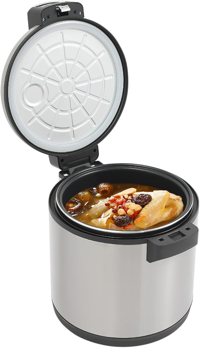 Modern Electric Rice Warmer 110W Commercial Rice Cooker 19L/20QT Rice Warmer With Rice Scoop Non-Stick Inner Pot Pro Electric Rice Warmer Heater for Restaurants Canteens Schools