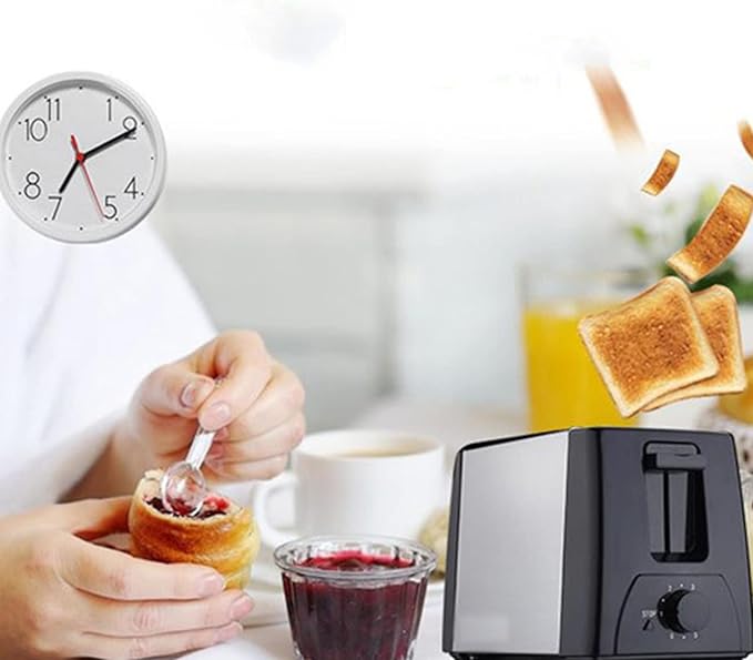 BH 002 8.1x4.5x6.3in Automatic Toaster Extra Wide Slot Toaster Multifunctional 2 Slice Toaster for Home Breakfast Machine AC 220V