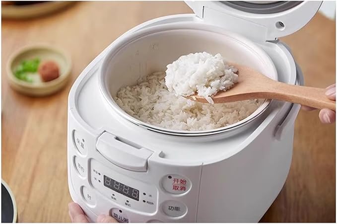 Rice Cookers 2L Mini Multifunctional Electric Rice Cooker Smart Soup Pot Heat Preservation 24H Appointment for Household and Dorm Rice Maker
