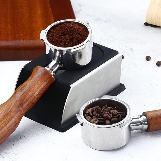 Coffee PortafilterBottomless Coffee Handle 51mm Three-Ear Coffee Machine Handle Compatible with Dongling Espresso Machine Stainless Steel Handle Coffee Utensils Coffee Handle (Color : E) (Color :