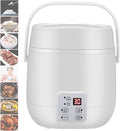 Mini Rice Cooker 1.2L Portable Multifunctional Food Heating Steamer With Double Inner Pot Porridge Steamer 1-2 People#2 (#1) (#2)