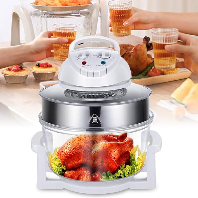 LYNICESHOP Air Fryer Multifunction Electric Cooker Infrared Turbo Air Fryer Convection Oven Roaster Turbo Convection Oven Roaster Heating Convection Toaster Oven Roaster for Home and Restaurant