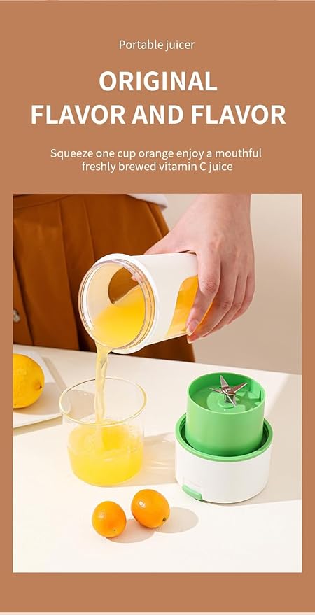 Portable Blender for Shakes and Smoothies 18oz Personal Size Blender with USB-C Rechargeable 6 Blades for Crushing Ice White