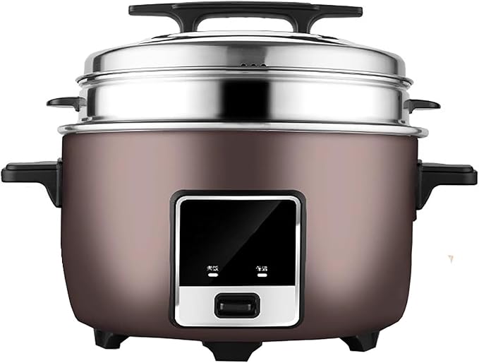 Large Capacity Commercial Rice Cooker &amp Warmer with Nonstick Inner PotSteamerfor RestaurantsHotels.Company CafeteriaConstruction Site Rice Cooker(18L)